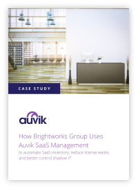 cover - how Brightworks group uses Auvik SaaS Management