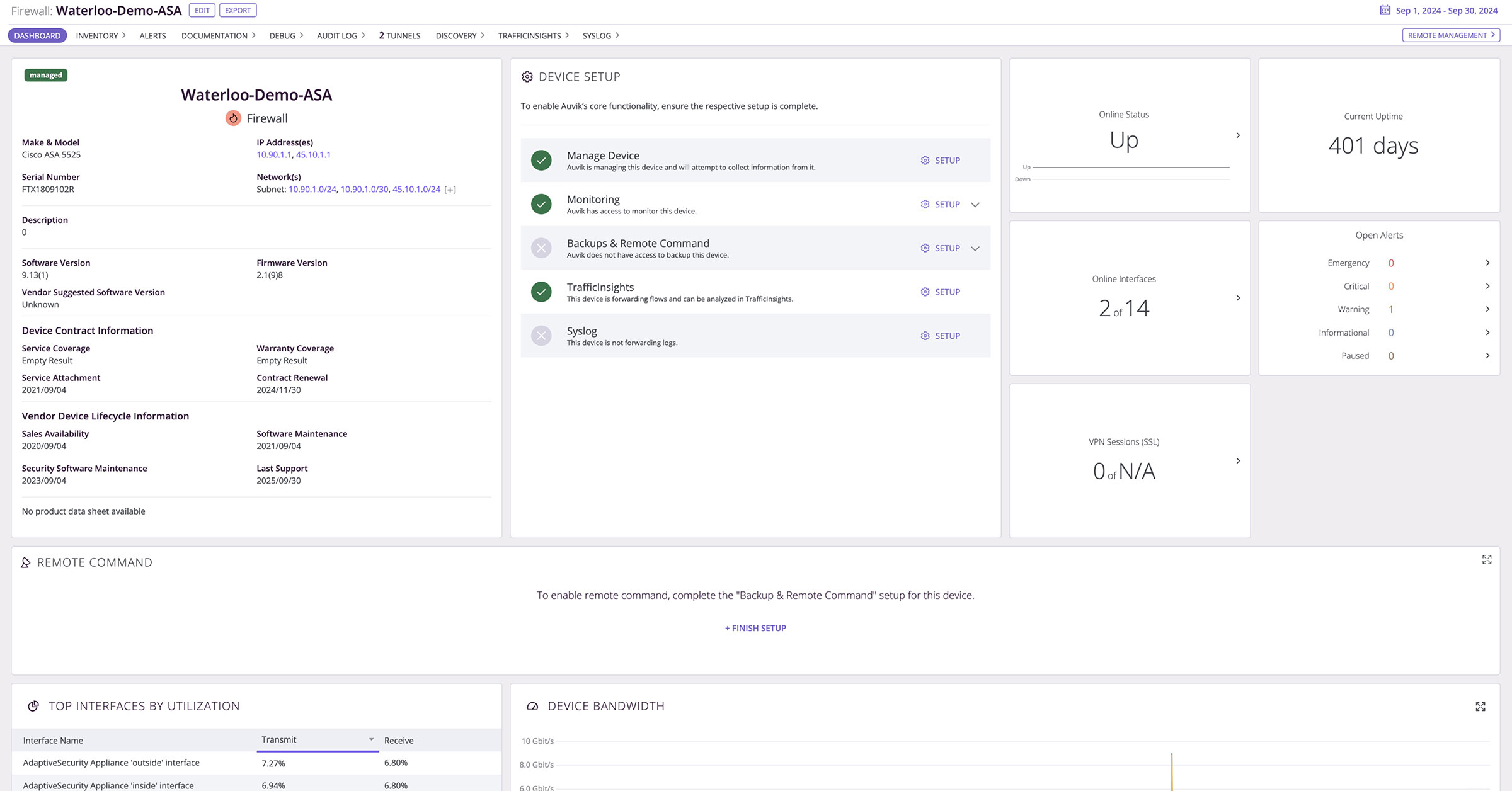 screenshot - inventory and asset management